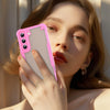 For Samsung Galaxy S22 5G Armor Glaze PC Hybrid TPU Phone Case(Pink)