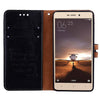 For Xiaomi Redmi 3S Business Style Oil Wax Texture Horizontal Flip Leather Case with Holder & Card Slots & Wallet (Black)