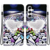 For Samsung Galaxy S23 FE 5G Crystal Texture Colored Drawing Leather Phone Case(Heart Shaped)