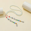 Retro Color Beads Mixed Mask Anti-Lost Lanyard Hanging Glasses Chain