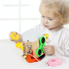 Children Montessori Busy Board Puzzle Unlocking Toy Early Education Toy, Style: Fun Life