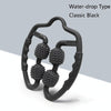 Foam Shaft Muscle Massage Roller Yoga Roller Fitness Supplies(Water-drop Type Classic Black)