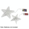 Christmas Tree Top Light LED Glowing Star Lights, Size: Small Battery Model(White)