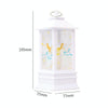 Christmas Flame Lantern Christmas Decoration LED Luminous Ornament Candlestick Lamp, Size: Large 77 x 77 x 195mm(White Ange)
