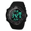SYNOKE 8209 Multifunctional Sports Swimming Waterproof Luminous Alarm Men Electronic Watch(Black)