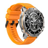 AK56 IP67 BT5.1 1.43inch Smart Watch Support Voice Call / Health Monitoring, Style:Silicone Strap(Orange)