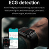 E500 1.83 inch HD Square Screen TPU Watch Strap Smart Watch Supports ECG Monitoring / Non-invasive Blood Sugar(Blue)