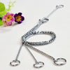 55cm Dog Training Chain Collar - Metal P Chain Lead Slip Collar