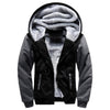 Winter Parka Men Plus Velvet Warm Windproof Coats Large Size Hooded Jackets, Size: L(Gray)