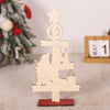 Christmas Decoration Wooden Desktop Ornament Restaurant Bar Scene Layout Decoration Crafts(Snowman)