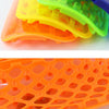 TPR Honeycomb Transparent Leg Protection Plug Board Football Protection Gear(Fluorescent Green S)