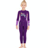 DIVE&SAIL Children Warm Swimsuit One-piece Wetsuit Long Sleeve Cold-proof Snorkeling Surfing Suit, Size: XXL(Purple)