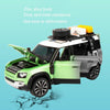 Simulation 1:24 7 Open Doors Alloy Off-Road SUV Car Sound Light Model Children Toy Ornament(Green)