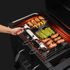 6 In 1 Stainless Steel BBQ Skewers Semi-Automatic Barbecue Fork