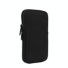 For 6.7-6.9 inch Universal Elastic Material Zipper Waist Bag(Black)