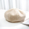 Autumn and Winter Beret Ladies Hats Plush Warmth Retro Painter Hat, Size: Adjustable(Beige)