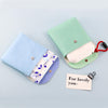 D9900 Simple Lipstick Bag PU Leather Sanitary Storage Bags(Green)