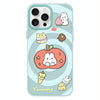 For iPhone 12 Pro Max Skin Feeling Jelly TPU Hybrid PC Phone Case(Apple Rabbit Yellow Light Green)