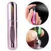 Portable Mini Aluminum Refillable Perfume Bottle Spray Empty Cosmetic Containers Atomizer, Capacity:5ml(Bright Pink)
