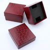 Simple Imitation Leather Watch Jewelry Packaging Box Watch Box(Maroon)