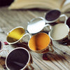 Retro Carved Round Sunglasses