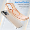 For iPhone 12 Pro Max MagSafe Frosted Translucent TPU + PC Full Coverage Phone Case(Orange)