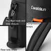Cwatcun D157 DSLR Camera Lens Barrel Shockproof Thickened Digital Lens Bag Flip Lens Pouch, Color: Medium Black