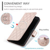 For Redmi K70 Ring Buckle Rhombic Leather Phone Case(Rose Gold)