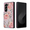 For Samsung Galaxy Z Fold6 Printed Double Buckle RFID Anti-theft Phone Case(Pastoral Rose)