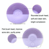 Silicone Sound Wave Vibration Massage Pore Cleaning Beauty Brush, Colour: Light Purple