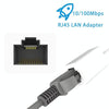 NK107A1 8 Pin to RJ45 Ethernet LAN Network Adapter Cable for iPhone / iPad Series, Total Length: 16cm(White)