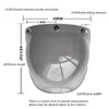 Soman Motorcycle Bubble Visor Open Face Helmet Visor Helmet Windshield Shield with Transparent Frame(Yellow)