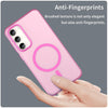 For Samsung Galaxy S23+ 5G MagSafe Frosted Translucent TPU + PC Full Coverage Phone Case(Pink)