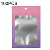 100PCS Aluminum Foil Ziplock Bag Jewelry Data Cable Sealed Packaging Bag, Size: 8.5x13cm (Pink Gradually Purple)