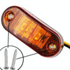 10-30V Oval Clearing Truck Trailer Side Marker Light (Orange)