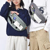 Multifunctional Chest Bag Shoulder Messenger Bag, Model: Gray+Badge