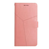 For T-Mobile Revvl V+ 5G Y Stitching Horizontal Flip Leather Phone Case(Rose Gold)