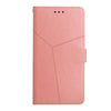 For Asus Smartphone for Snapdragon Insiders Y Stitching Horizontal Flip Leather Phone Case(Rose Gold)