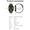 LEMFO HK95 1.952 inch BT5.0 IP68 Sport Smart Watch, Support Bluetooth Call / Sleep / Blood Oxygen / Heart Rate / Blood Pressure Health Monitor(Silver)