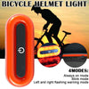 Helmet Blaster Warning Light Bicycle LED Rechargeable Tail Light(Black)