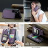 For Samsung Galaxy S25 5G CaseMe C22 Card Slots Holder RFID Anti-theft Phone Case(Purple)
