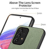 For Samsung Galaxy A52 Twill Fabric Leather Skin Back Phone Case(Green)