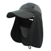 outfly 360 Degree Anti-Ultraviolet Hat Quick Drying Sun Cap, Size: Adjustable(Child Dark Gray)