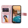 For Samsung Galaxy A25 5G Japan Version / A25e Seven-petal Flowers Embossing Leather Phone Case(Rose Gold)