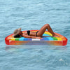 Inflatable Rainbow Shaped Floating Mat Swimming Ring, Inflated Size: 180 x 90cm