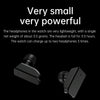 R6 1.32 inch Round Screen 2 in 1 Bluetooth Earphone Smart Watch, Support Bluetooth Call / Health Monitoring(Black Steel Strap)