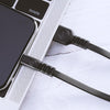 WK WDC-066i 2.1A 8 Pin Flushing Charging Data Cable, Length: 1m(Black)