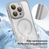 For iPhone 15 Hardware Side Cooling Skin Feel Frosted MagSafe Magnetic Phone Case with Lens Film(Gold)