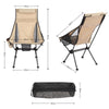 Outdoor Camping Aluminum Alloy Portable Folding Beach Chair, Colour: Without Pocket (Blue Gray)