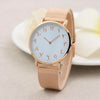 Arabic Digital Stainless Steel Mesh Strap Watch for Men / Women(Rose Gold)